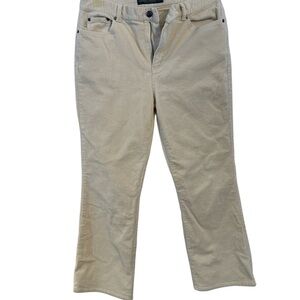 Ralph Lauren Cream Corduroy Women’s size 12 Jeans - see pictures!